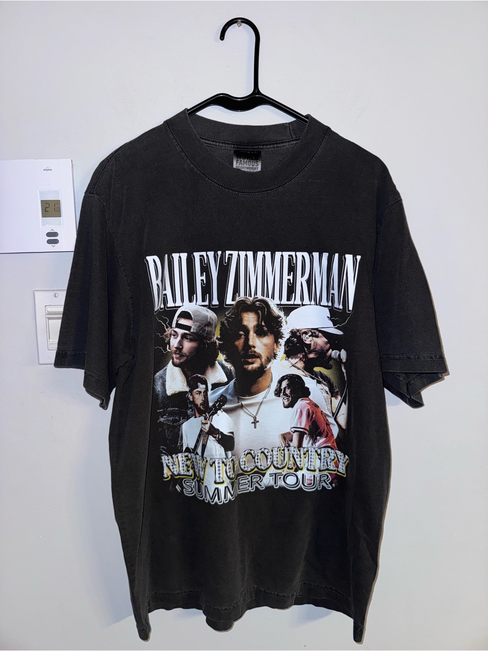 Bailey Zimmerman New To Country Tour Graphic Tee - Black